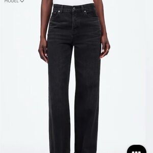 Madewell Black Flare & Wide Leg Jeans